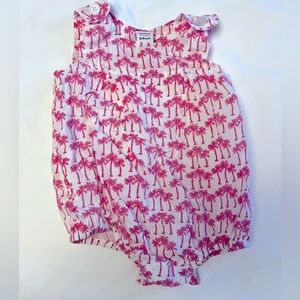 Hot pink bubble romper